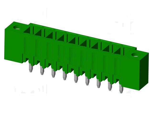 Connector: ontkoppelbare terminal strip; contact; mannelijk Connector: ontkoppelbare terminal strip; contact; mannelijk